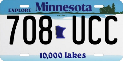 MN license plate 708UCC