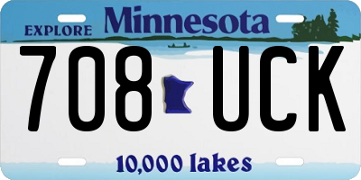MN license plate 708UCK