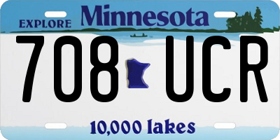 MN license plate 708UCR