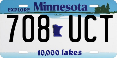 MN license plate 708UCT