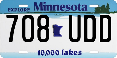 MN license plate 708UDD