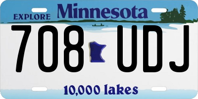 MN license plate 708UDJ