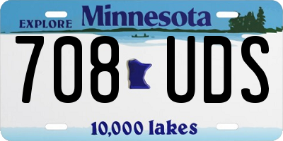 MN license plate 708UDS