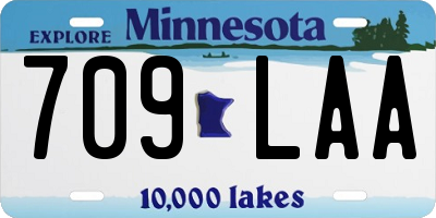 MN license plate 709LAA