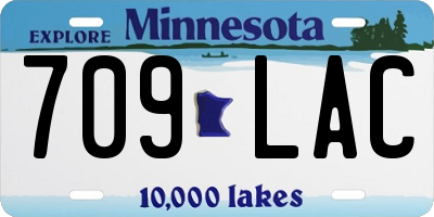 MN license plate 709LAC