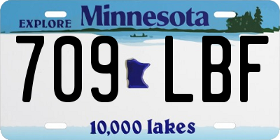 MN license plate 709LBF