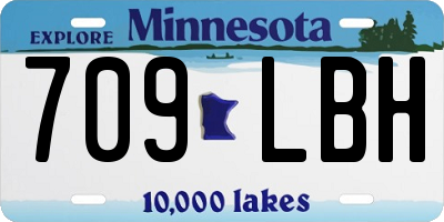 MN license plate 709LBH