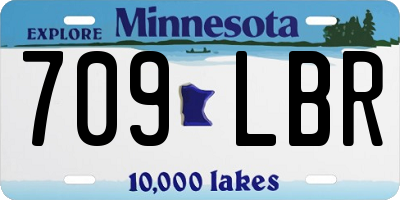 MN license plate 709LBR