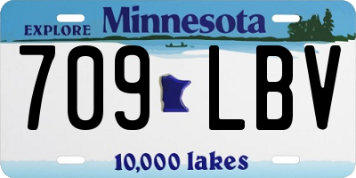 MN license plate 709LBV