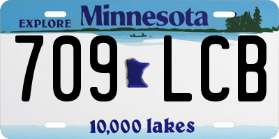MN license plate 709LCB