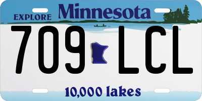 MN license plate 709LCL
