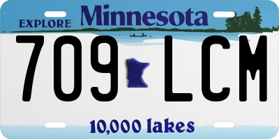 MN license plate 709LCM
