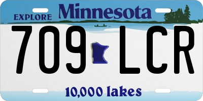 MN license plate 709LCR