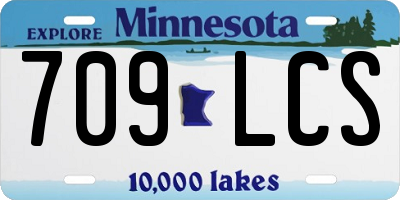 MN license plate 709LCS