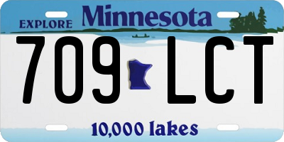 MN license plate 709LCT
