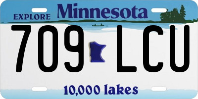 MN license plate 709LCU
