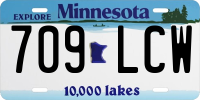 MN license plate 709LCW