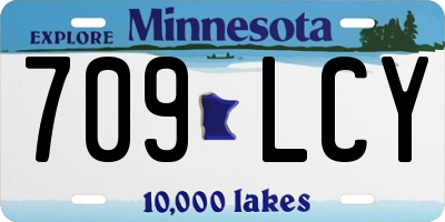 MN license plate 709LCY