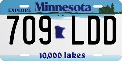 MN license plate 709LDD