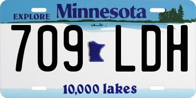MN license plate 709LDH