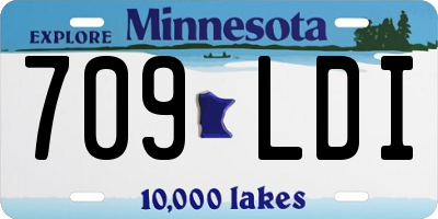 MN license plate 709LDI