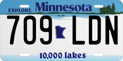 MN license plate 709LDN