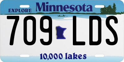 MN license plate 709LDS