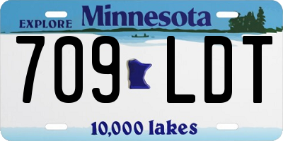 MN license plate 709LDT