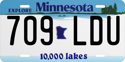 MN license plate 709LDU