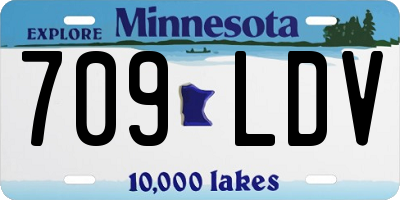 MN license plate 709LDV