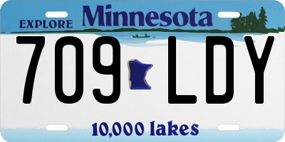 MN license plate 709LDY