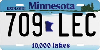MN license plate 709LEC