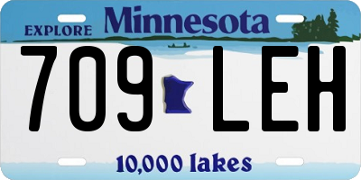 MN license plate 709LEH