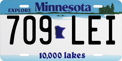 MN license plate 709LEI