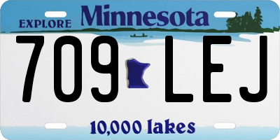 MN license plate 709LEJ