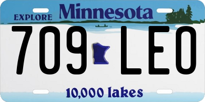 MN license plate 709LEO
