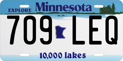 MN license plate 709LEQ