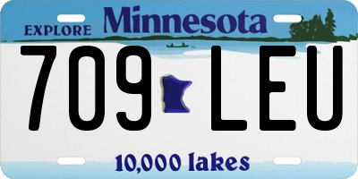 MN license plate 709LEU