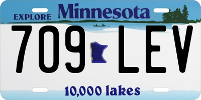 MN license plate 709LEV