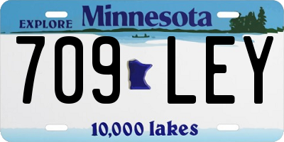 MN license plate 709LEY