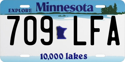 MN license plate 709LFA