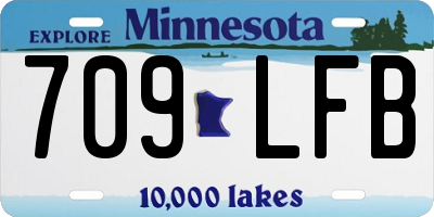 MN license plate 709LFB