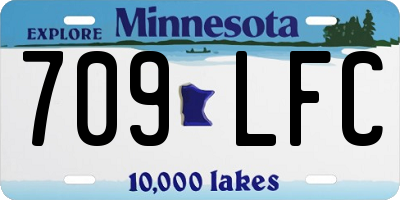 MN license plate 709LFC