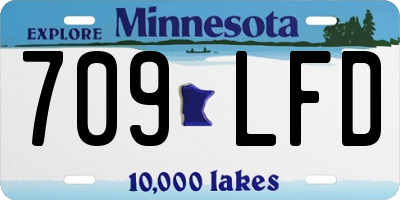 MN license plate 709LFD