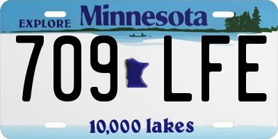 MN license plate 709LFE