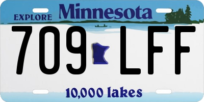 MN license plate 709LFF