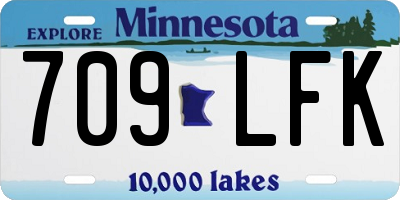 MN license plate 709LFK