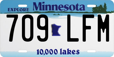 MN license plate 709LFM