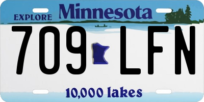 MN license plate 709LFN