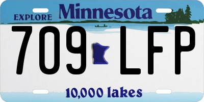 MN license plate 709LFP